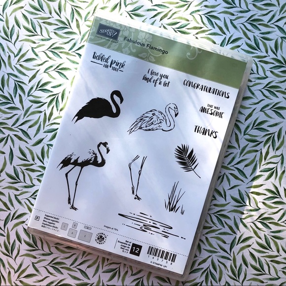 Stampin Up Fabulous Flamingo Stamp Set EUC